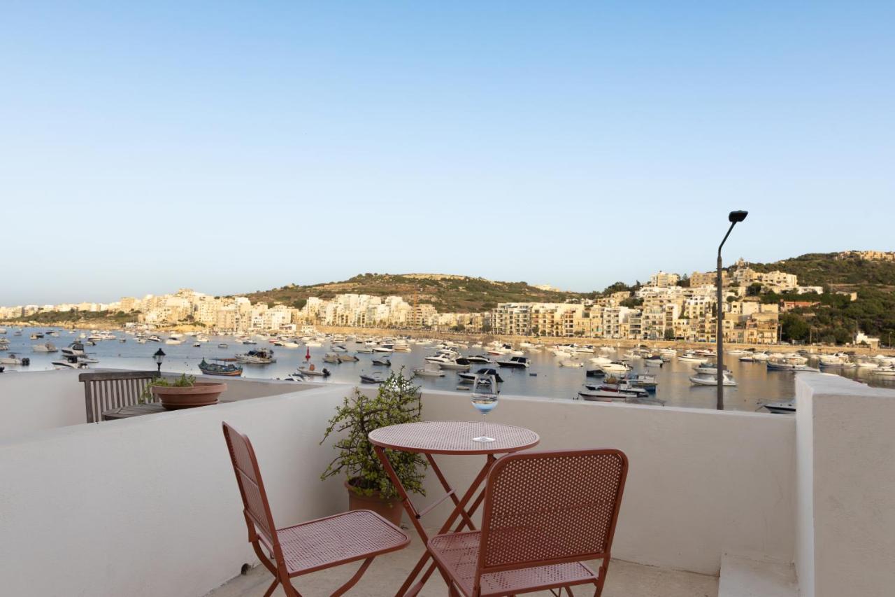 Modern Seafront 2Bd Apartment With Terrace & Sea View - Xemxija San Pawl il-Baħar Extérieur photo